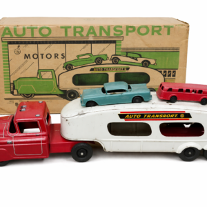 Vintage Marx Wyandotte Pressed Steel Toy Truck Auto Transporter Tin Toy Linemar