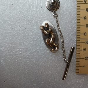 1 Vintage Swank Basketball Player Metal Tie Tack / Pendant Pin β Menβs Collectible