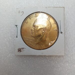 776-1976 Eisenhower Liberty Bell Moon Silver One Dollar US Bicentennial Coin