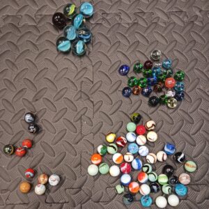 Old Marbles Lot Cat Eye Big Marbles In Jar Lot
