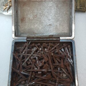 Vintage Remington Case With Early Nails 1800s Nails Lot Industrial...