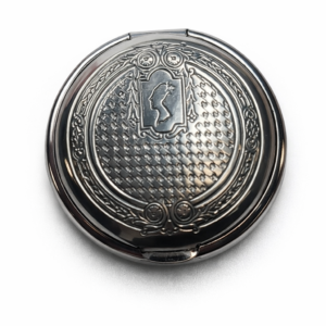 Antique 1924 Florian & Armand Silver Makeup Compact w/ Mirror – Art Deco Vanity Case