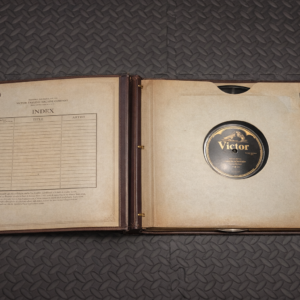 Antique “His Master’s Voice” 12” Record Binder – Holds 10 Records – 78 RPM – Early 1900s
