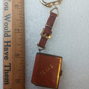 IMG_20260209_190731 Vintage Texas Souvenir Book – Leather Keychain with Stamp-Size Pictures & Postcards