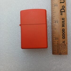 Vintage Orange Zippo Lighter – J #20 – Made in USA – Sealed