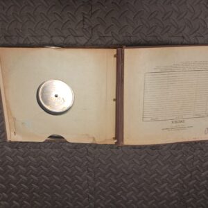 Antique “His Master’s Voice” 12” Record Binder – Holds 10 Records – 78 RPM – Early 1900s