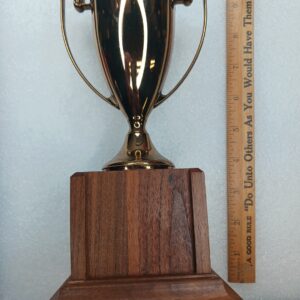 Vintage Brass Trophy Cup – Classic Antique Award Presentation Piece
