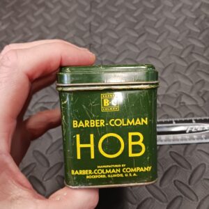 Vintage Tin Advertisement HOB Barber Colman Company Original Tin Can USA...