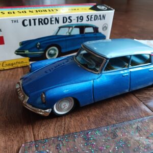 Vintage Cragstan Citroën DS-19 Tin Toy Car – Friction Sedan – Collectible