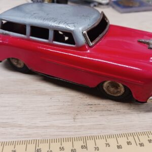 Vintage Tin Toy Station Wagon – Antique Friction Car – Made in Japan – Collectible