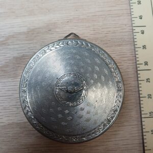 Vintage WWII US Air Force Compact Mirror Case – Silver Wartime Collectible
