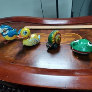 Vintage Lehmann Tin Friction Windup Toys Western Germany Tin Toy Lot