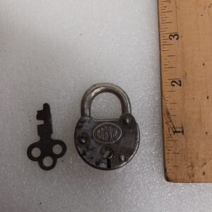 Vintage Corbin Padlock Early Lock Made In USA Old Working Lock And Key