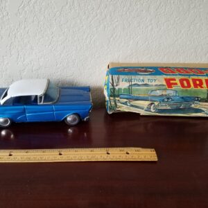 Vintage SN Tin Friction Ford Car Toy Made in Japan w/ Box – Classic Litho Collectible