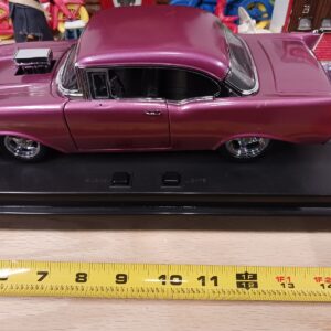 Vintage Ertl 1957 Chevy Bel Air 1/18 Scale With Lights And Engine Sound..
