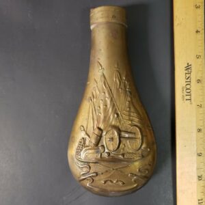 Vintage Repop Civil War Water Gun / Powder Flask – Made in Italy – Nesting Collectible