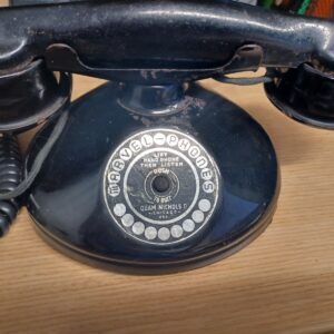 Vintage Quam Nichols “Push to Buzz” Metal Marvel Phone – Collectible Toy/Novelty