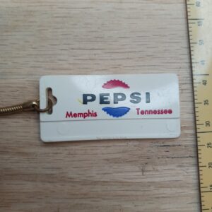 Old Pepsi Memphis Tennessee Keychain Key Chain Tag Advertisement Memorabilia Lot