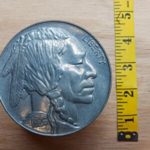 Vintage Stacked Metal Coin Bank Indian Head Buffalo Nickel 1926 Liberty CCC 1975