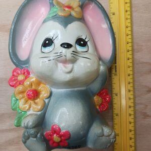 Vintage Napcoware Mouse Ceramic Bank Old Antique Money Bank Made In Japan