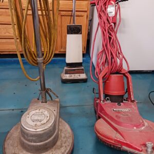 Lot of 3 Commercial Floor Machines – Clarke Burnisher, FM-20 Scrubber, Kenmore Carpet Cleaner – Pickup Only Knoxville TN