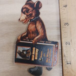 Vintage Bear Brand Hosiery Cardboard Advertisement – USA Collectible Memorabilia