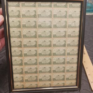 Vintage USA 3 Cent Postage Stamp Sheet Collection Lot Gunston Hall 3 Cent George