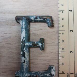 Vintage Brass Letter E OLD ANTIQUE LETTER E OLD SYMBOL E