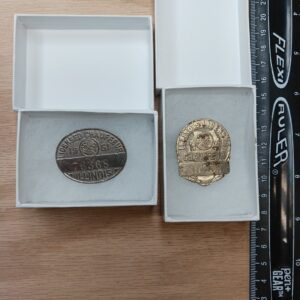 Vintage Licensed Chauffeur Pin Illinois 1951,1949 Silver Chauffeur License Pins