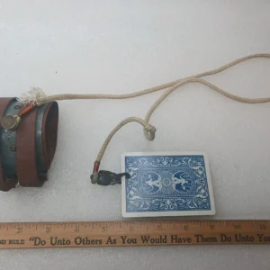 Vintage Poker Gambling Card Cheater Arm cuff Cowboy Western Card Trick Device