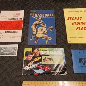 Vintage Gi Joe Manual Hasbro Baseball Book Old Antique Books And Manuals Lot