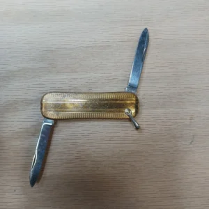 Vintage Colonial Pocket Knife Rhode Island Pocket Watch Design USA