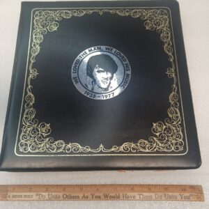 Vintage Elvis Presley Memorabilia Book Original Paperwork Documents Newspaper...