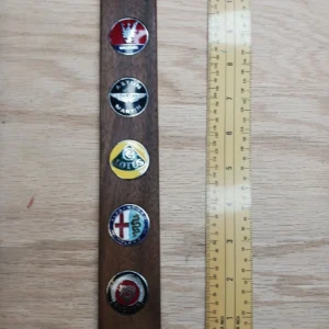 1 Vintage Automotive Advertisement Memorabilia Car Emblems Maserati Aston Martin