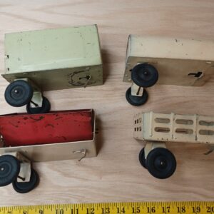 Vintage Marx Girard Pressed Steel Toy Truck Cabs Tanker Side Dump Cab Bed Toy...