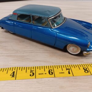 Vintage Tin Friction Toy Bandai Cotroen DS19 Japan 50s Toy Car Old tin car toy
