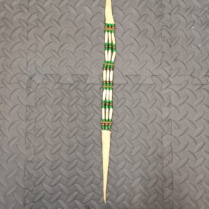 1 Vintage Native American Beaded Leather Necklace β 20" Antique Indian Jewelry