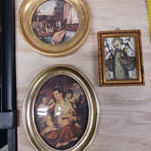 intage Small Artwork Lot – Paintings from Germany & Italy – Collectible Art Pieces
