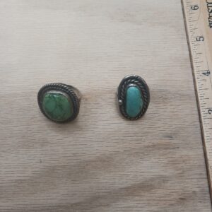 3 Vintage Asian Indian Silver Rings Mexican Jewelry Old Antique Silver Rings Lot