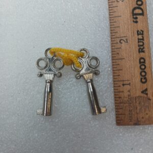 Vintage furniture Skeleton key set Old Antique chiiffrob trunk wardrobe key set