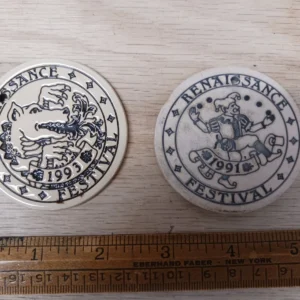s-l1600 Vintage Renaissance Festival Ceramic Coins Medallions Token Lot USA