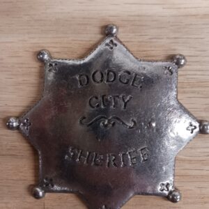 Vintage Large Metal Dodge City Sheriff Toy Badge Old Sherriff Badge Bananaza