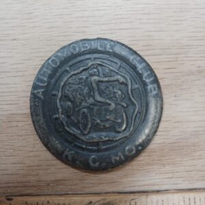 Vintage Automobile Club Coin Medallion K.C MO Old Antique Member Coin Automotive