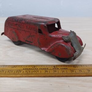 Vintage Marx Wyandotte Pressed Steel Armored Bank Toy Truck Lot old toy truck USA MAR