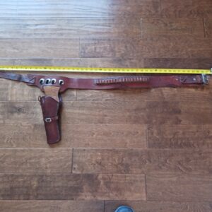 Vintage Leather Left Hand Western Gun Holster Cowboy Belt Holster Antique EDC Display