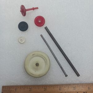 Antique Toy Wheels Axles Lot Marx Wyandotte Pressed Steel Car Truck Replacement Parts
