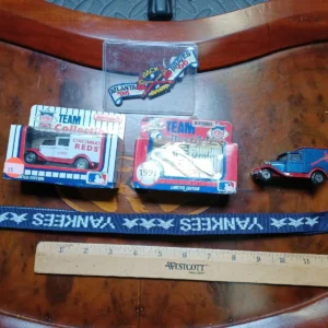Atlanta Braves Yankees Reds Sports Memorabilia Lot Truck Patch Keychain MLB Collectibles