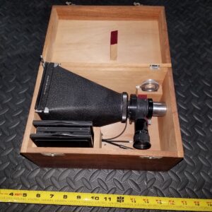 Rare Leica E. Leitz Wetzlar MAKAM 1X Germany Antique Optical Instrument Wood Box & Accessories