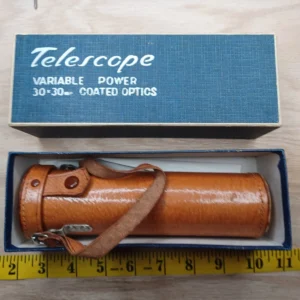 Vintage Tower Japan 30x30mm Telescope Sears Roebuck & Co in Case Maritime Spyglass