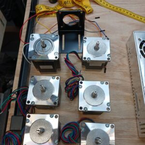 CNC Robotic Stepper Motors With Power Supply X 6 Robot Parts Motors Unused Parts
